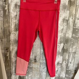 Zyia Active pink color block leggings 14-16